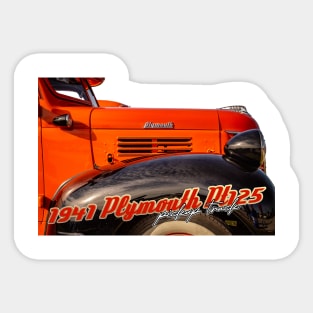 1941 Plymouth PT-125 Pickup Truck Sticker